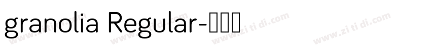 granolia Regular字体转换